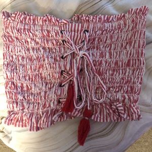 American Eagle Stripe Tube Top